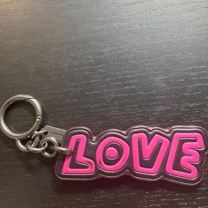Coach New York x Keith Harris key chain/bag charm “LOVE”